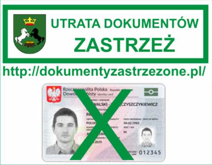 Zastrzeganie dokumentów tożsamości