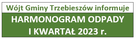 HARMONOGRAM ODPADÓW 2023