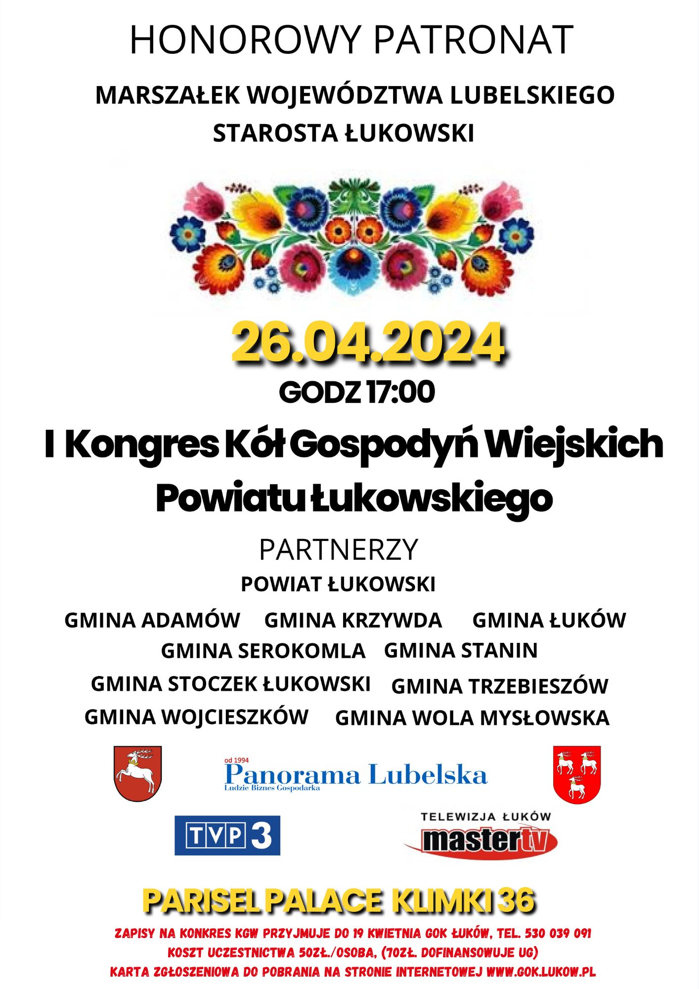 I Kongres Kół Gospodyń Wiejskich Powiatu Łukowskiego