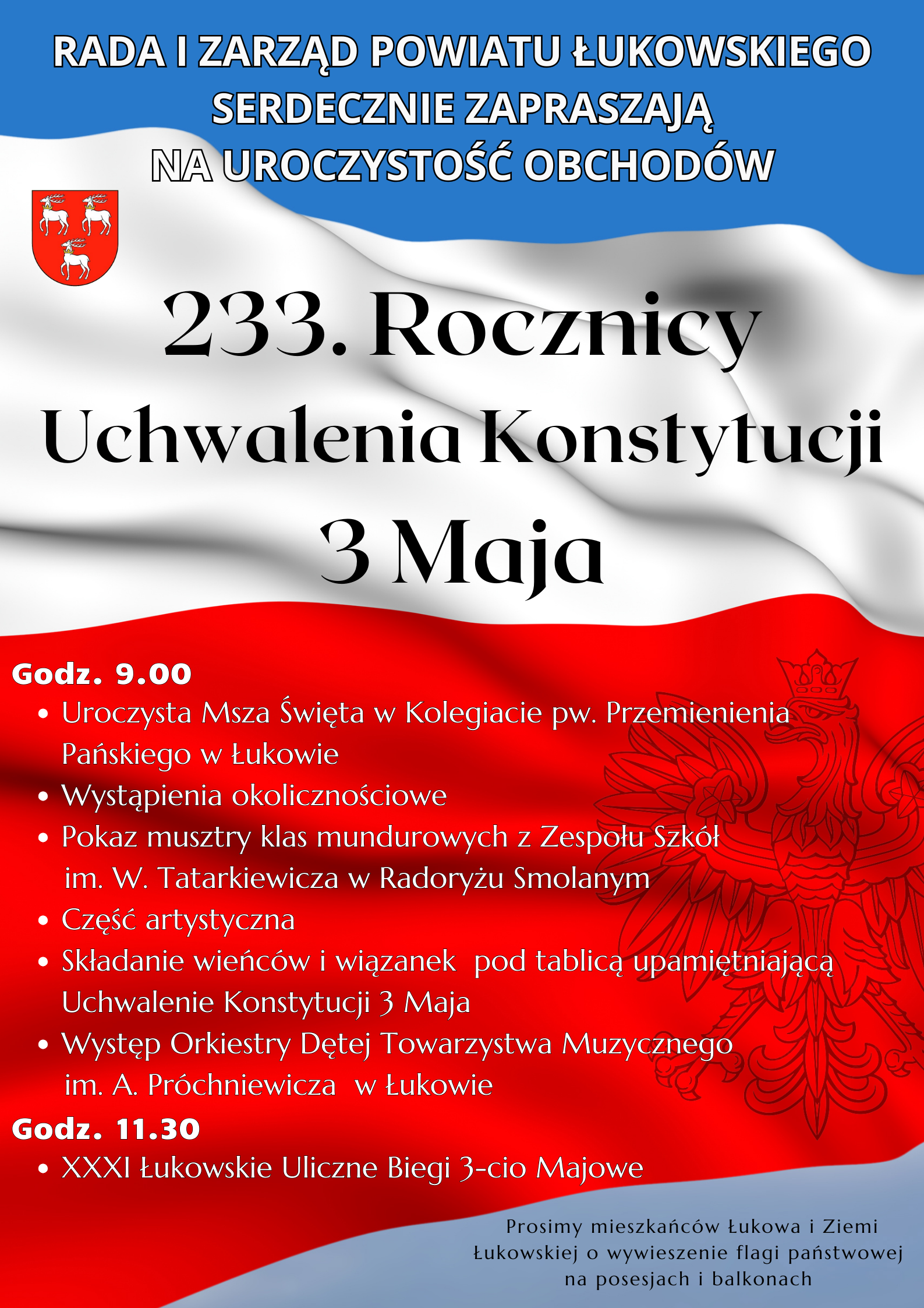 233. Rocznica Uchwalenia Konstytucji 3 Maja