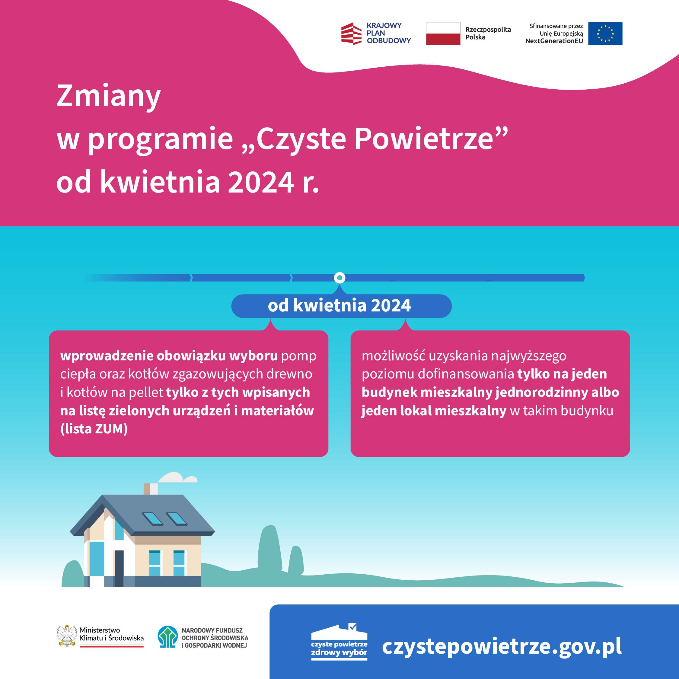 ZMIANY W PROGRAMIE CZYSTE POWIETRZE oraz zaproszenie na BEZPŁATNY WEBINAR