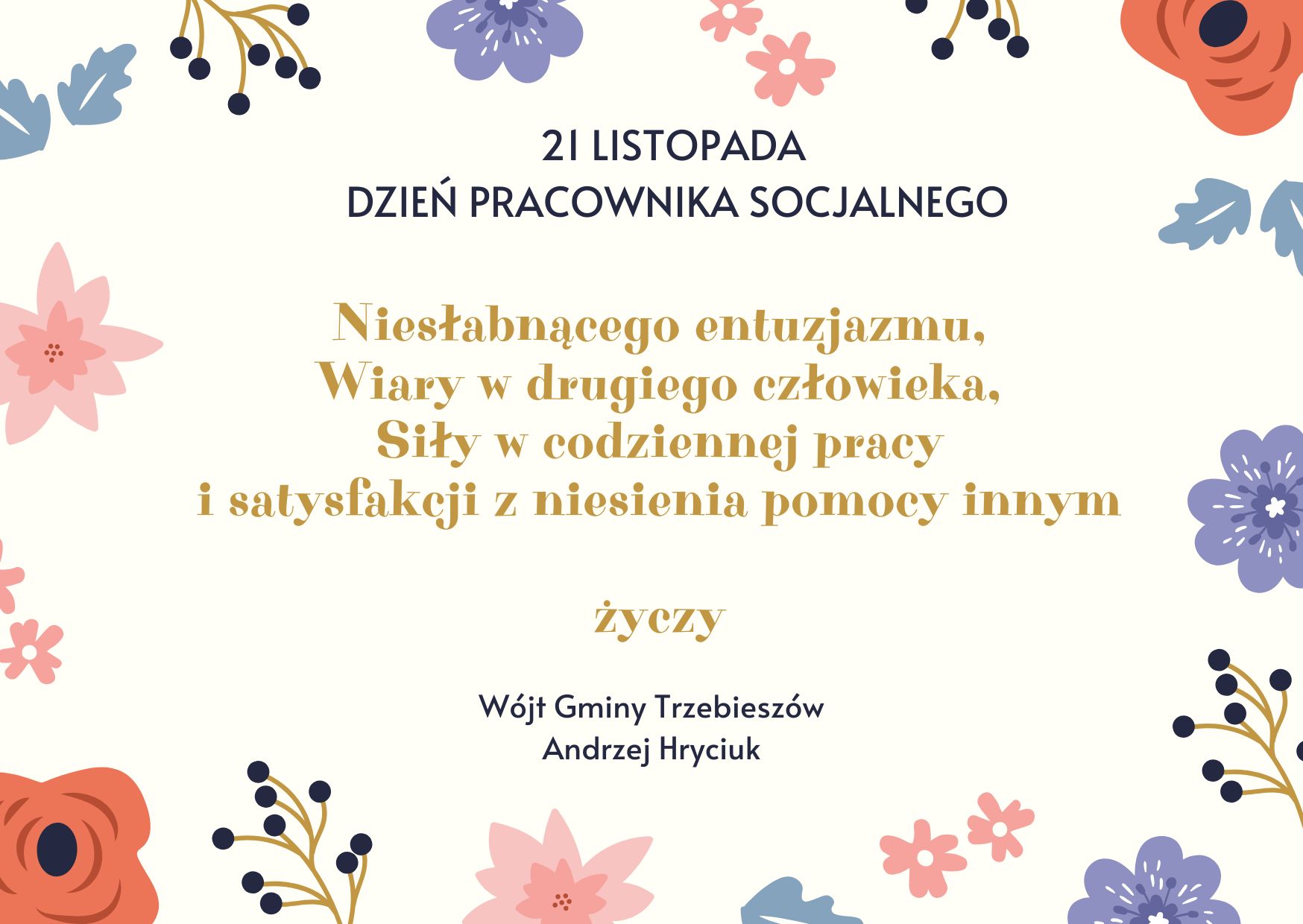 21 listopada – Dzień Pracownika Socjalnego