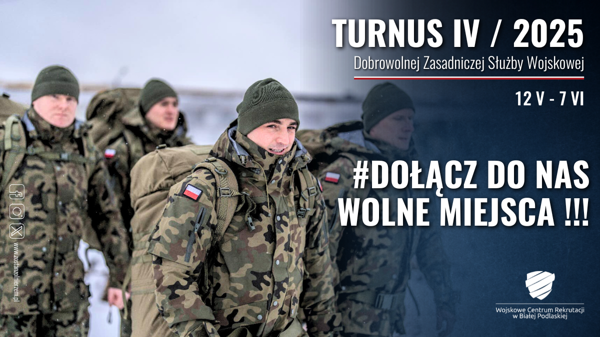 Turnus IV/2025 Dobrowolnej Zasadniczej Służby Wojskowej