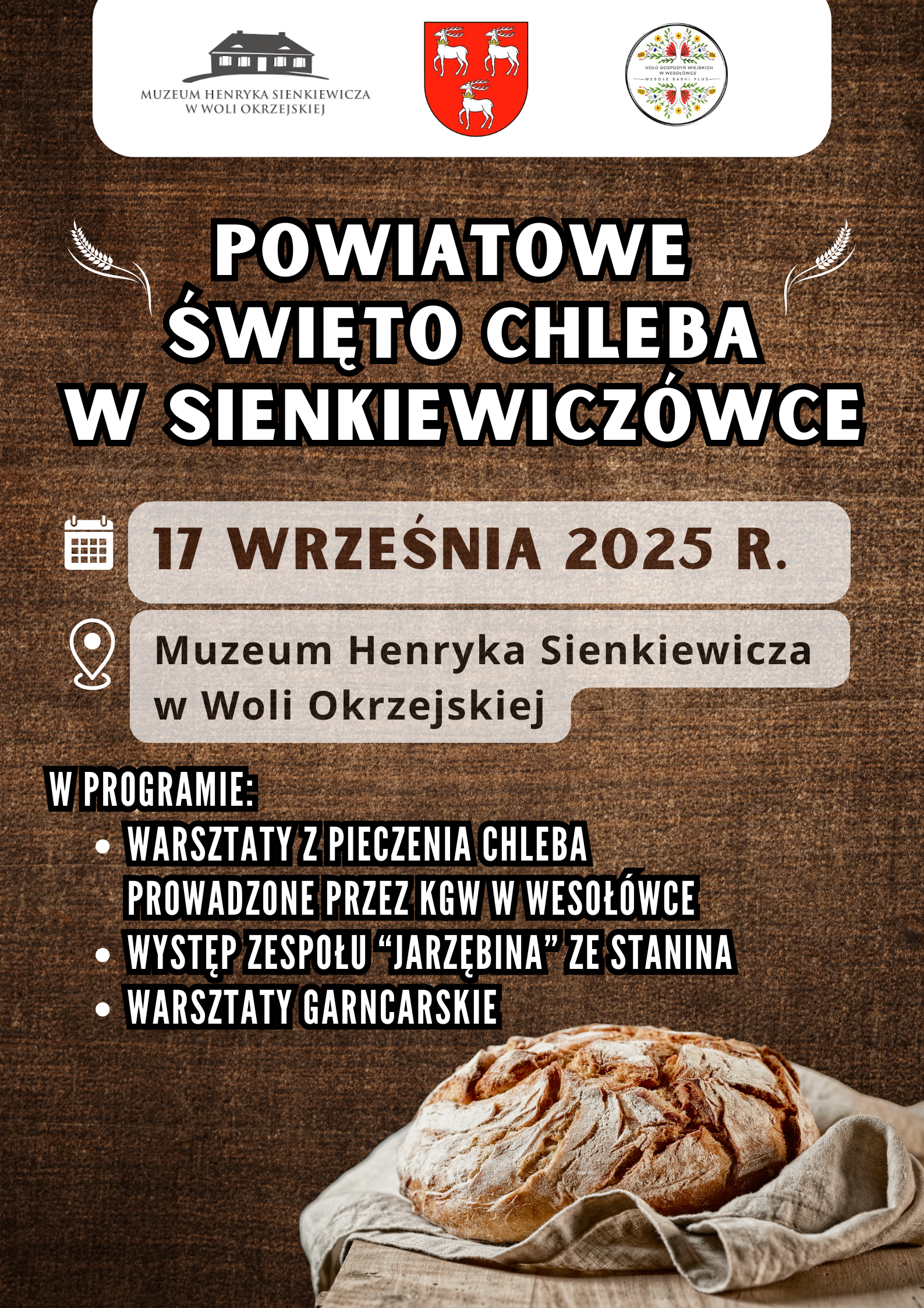Powiatowe Święto Chleba w Sienkiewiczówce