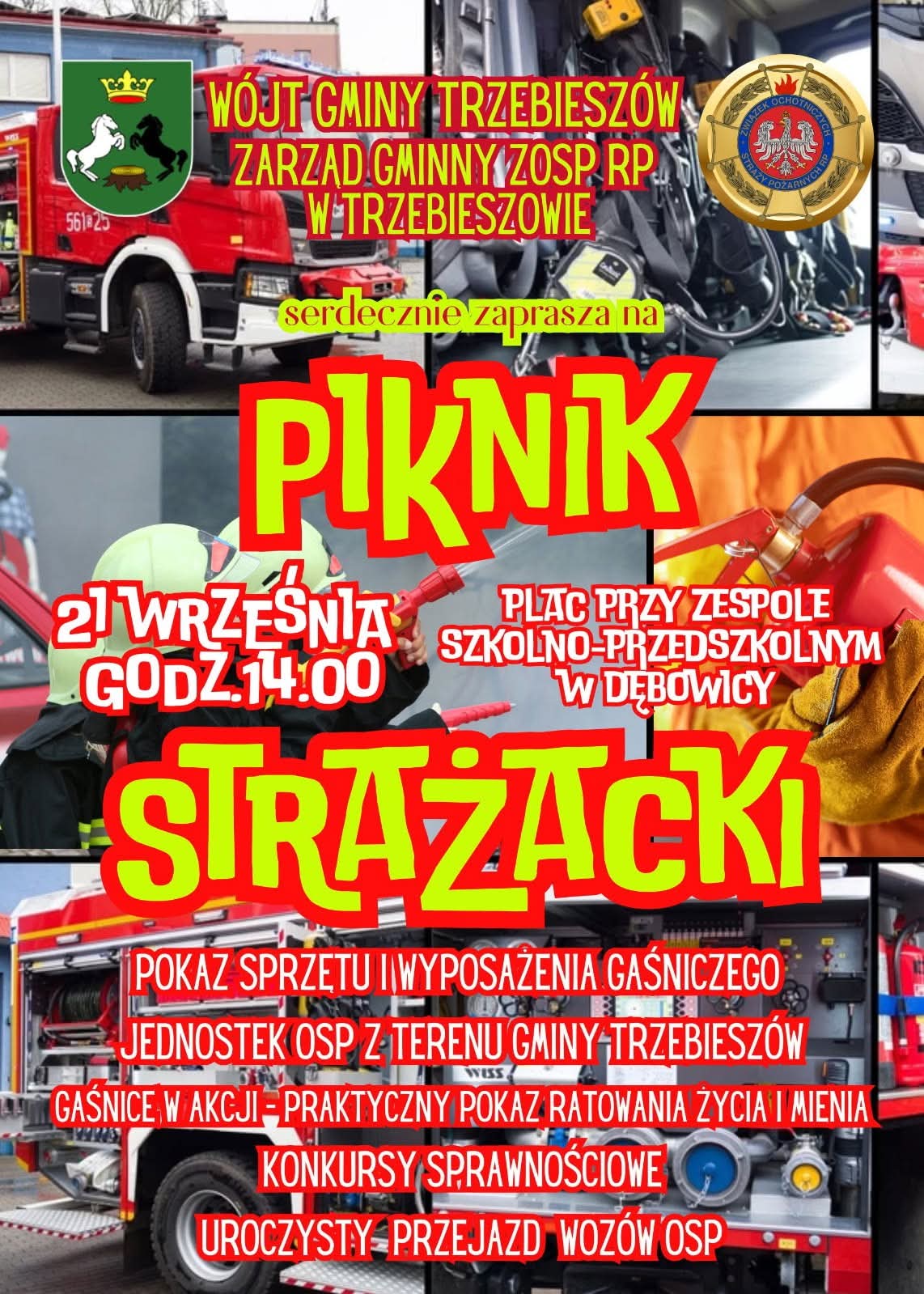 Zaproszenie na Piknik Strażacki w Dębowicy