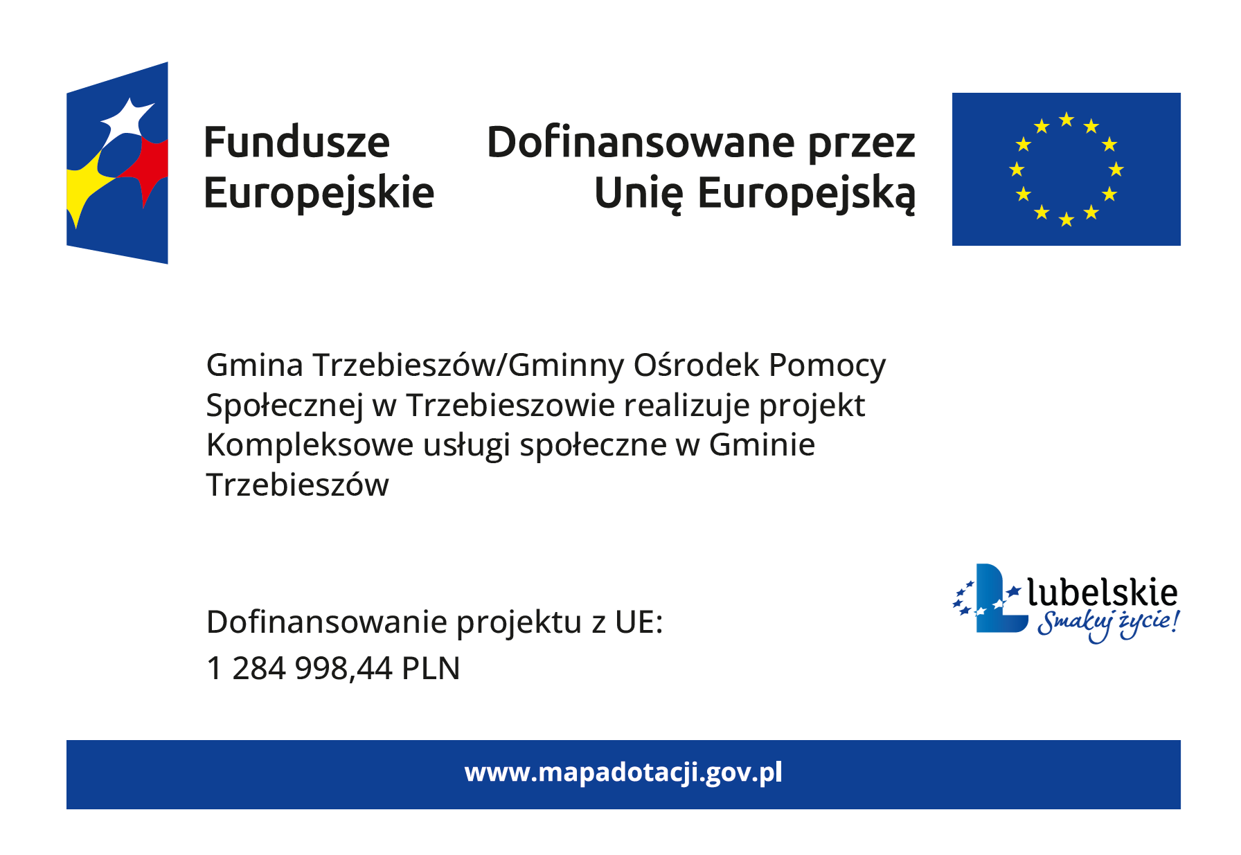 GOPS: zaproszenie do udziału w projekcie ,,Kompleksowe usługi społeczne w Gminie Trzebieszów”