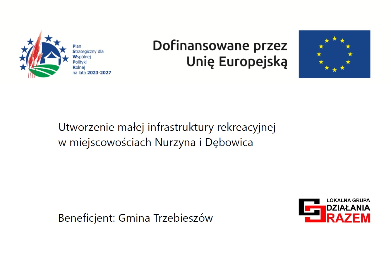Utworzenie małej infrastruktury rekreacyjnej w miejscowościach Nurzyna i Dębowica